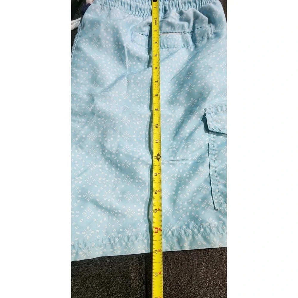 Spicy Tuna Blue Lined Swim Trunks UV 50+ Sz Lg 5.5